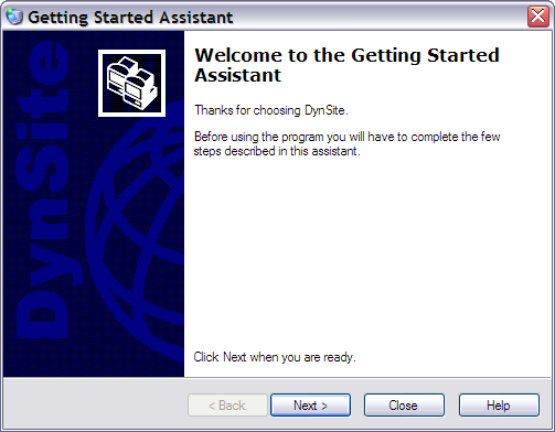 Getting Started Assistant (Welcome)